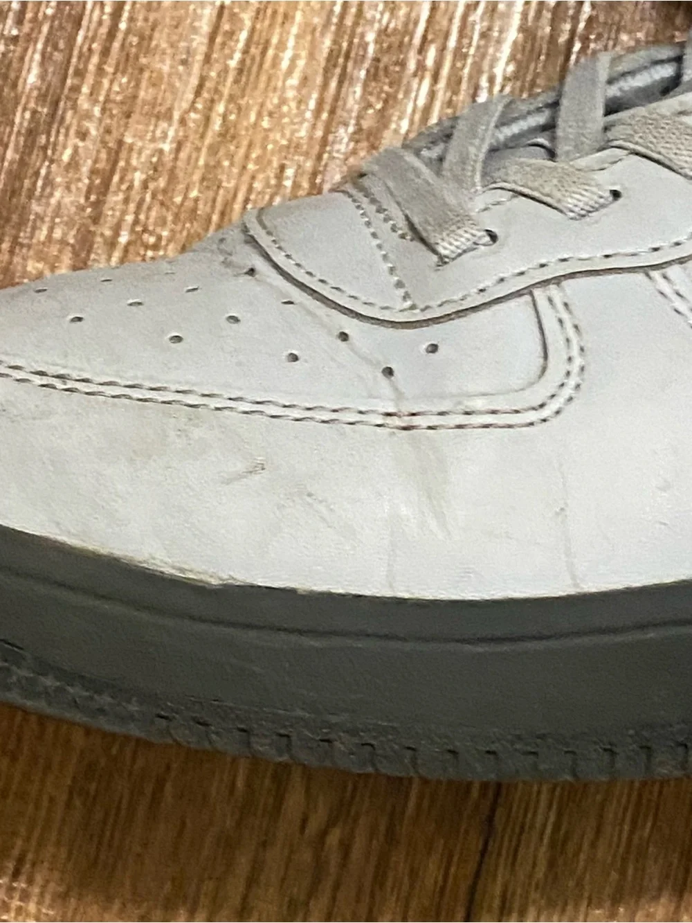 Nike Boys 2.5 Air Force One Sneakers Tennis Shoes Gray Low Top Used  HQ3808-001